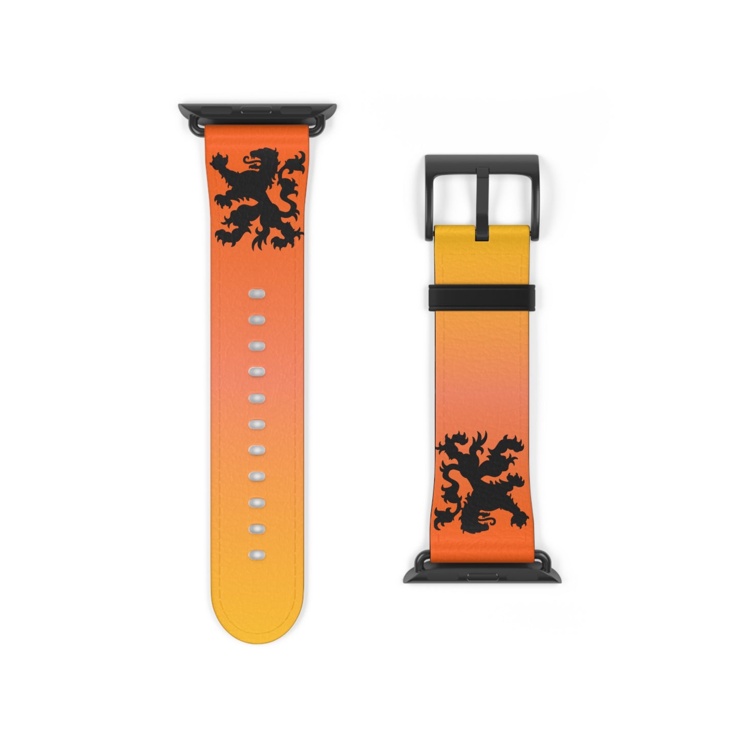 Dutch - Gradient Watch Band, Vibrant Sports Strap, Gift for Fitness Enthusiasts, Casual Wear Accessory, Adjustable Silicone Band