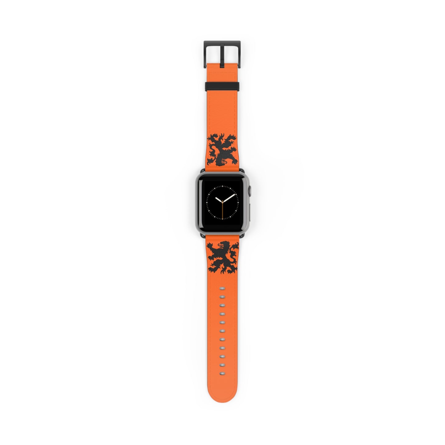 Dutch - Orange Watch Band, Vibrant Sports Strap, Gift for Fitness Enthusiasts, Casual Wear Accessory, Adjustable Silicone Band