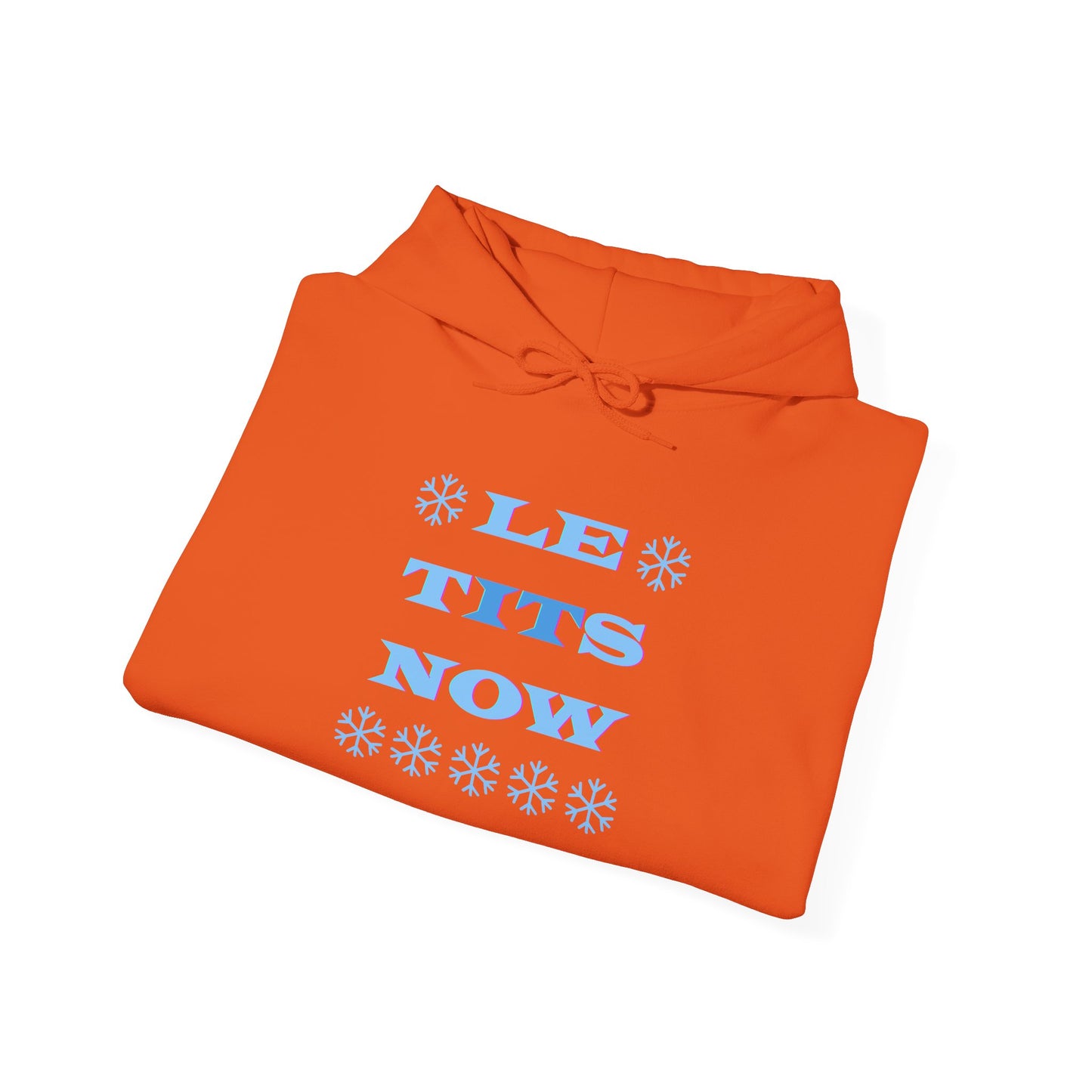 “LETitSNOW” - Funny Holiday Hoodie, Unisex Sweatshirt, Christmas Gift, Winter Apparel, Casual Wear, Birthday Present, Cozy Layer