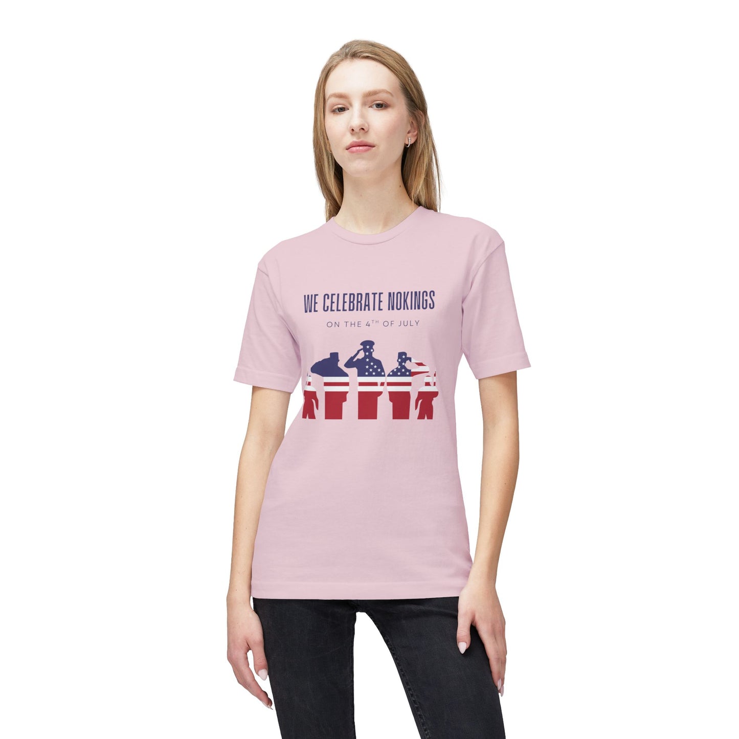 We Celebrate Nokings, on the 4th of July - Perfect for Political Events, Celebrations, Casual Wear, Gift for Activists