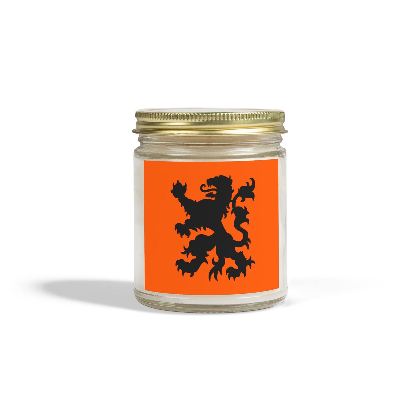 Schijn een Dutch lichtje op mij - Scented Candle: Cozy Home Vibes, Relaxing Gift, Aromatherapy, Orange Lion Design, Unique Decor, Housewarming, Self-Care