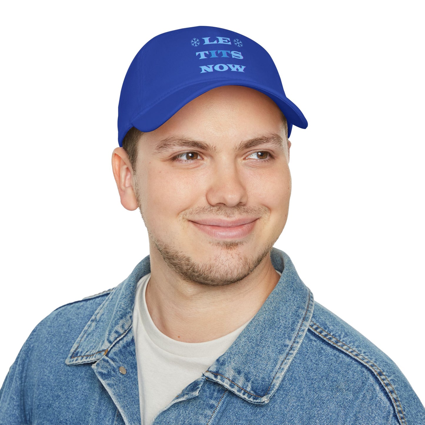 LETitSNOW - Fun Holiday Low Profile Baseball Cap, Casual Cap, Festive Headwear, Unique Gift for Friends, Summer Accessory, Party Hat