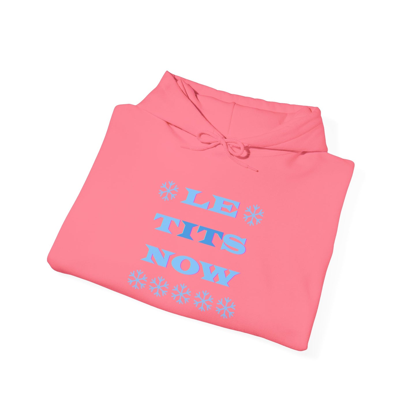 “LETitSNOW” - Funny Holiday Hoodie, Unisex Sweatshirt, Christmas Gift, Winter Apparel, Casual Wear, Birthday Present, Cozy Layer