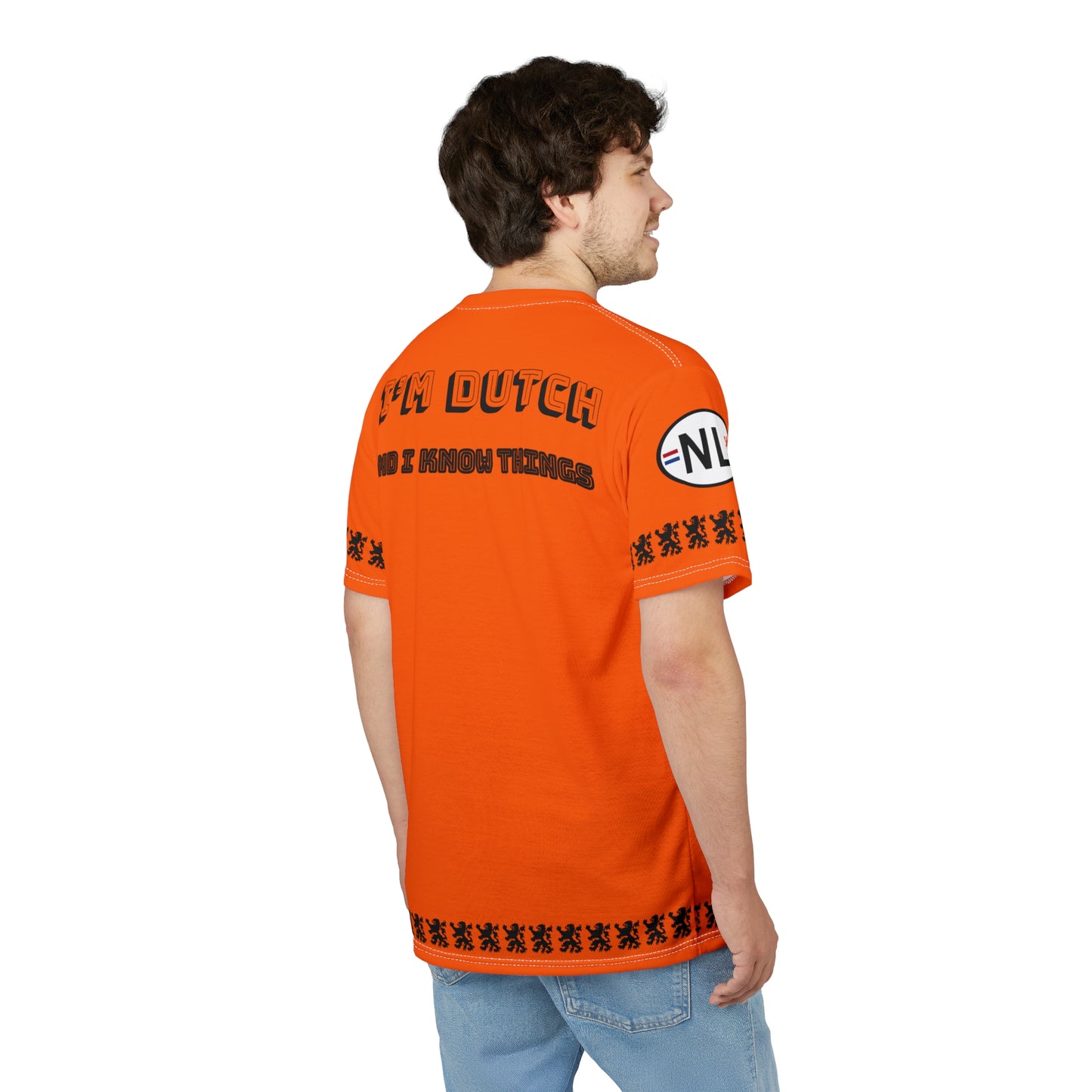 I'm Dutch and I know things - Voetbal of Koningsdag t-shirt, Casual Streetwear, Vibrant Graphic Tee, Summer Fashion, Statement Tee, Gift for Him/Her