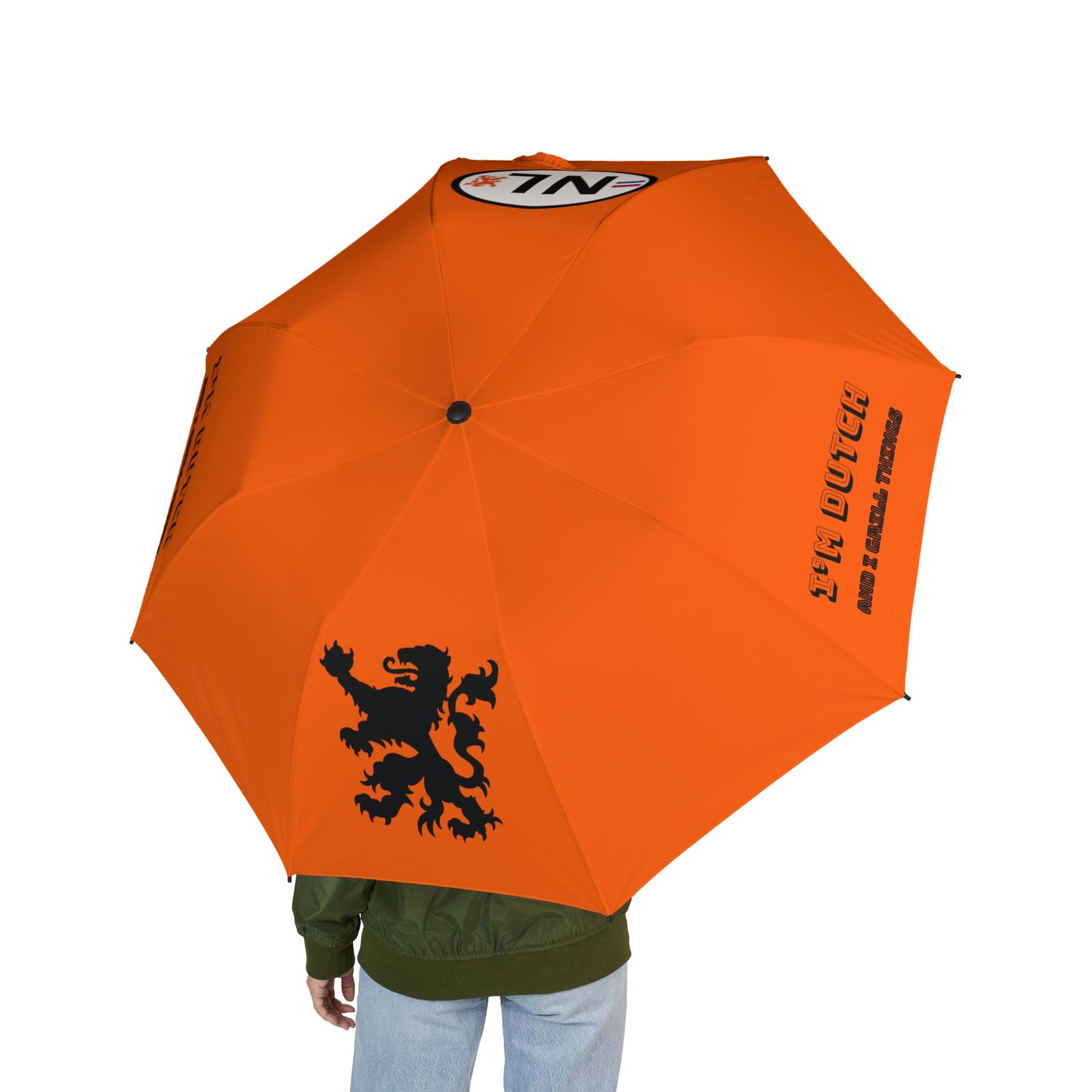 I’m Dutch and I Know Things - Plu - Vibrant Foldable Paraplu, Compact Travel Umbrella, Stylish Rain Gear, Sports Umbrella, Gift for Outdoor Lovers