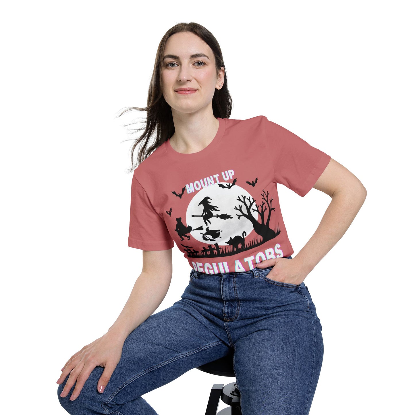 Mount Up Regulators T-Shirt, Unisex Halloween Top, Gift for Witch Lovers