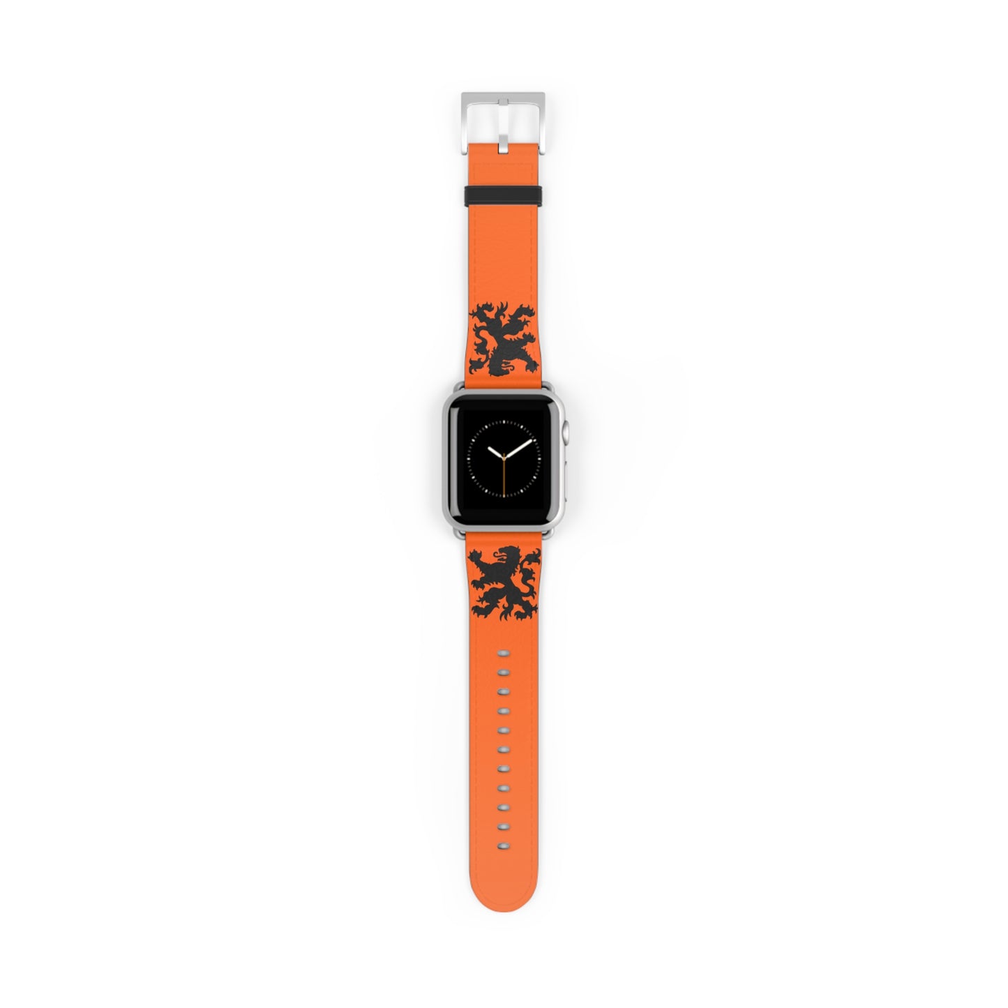 Dutch - Orange Watch Band, Vibrant Sports Strap, Gift for Fitness Enthusiasts, Casual Wear Accessory, Adjustable Silicone Band