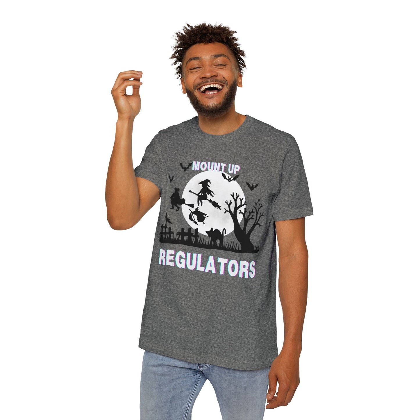 Mount Up Regulators T-Shirt, Unisex Halloween Top, Gift for Witch Lovers