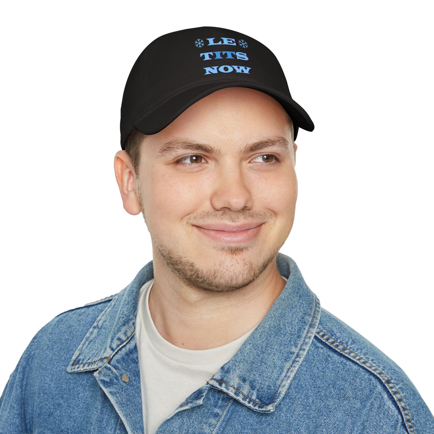 LETitSNOW - Fun Holiday Low Profile Baseball Cap, Casual Cap, Festive Headwear, Unique Gift for Friends, Summer Accessory, Party Hat