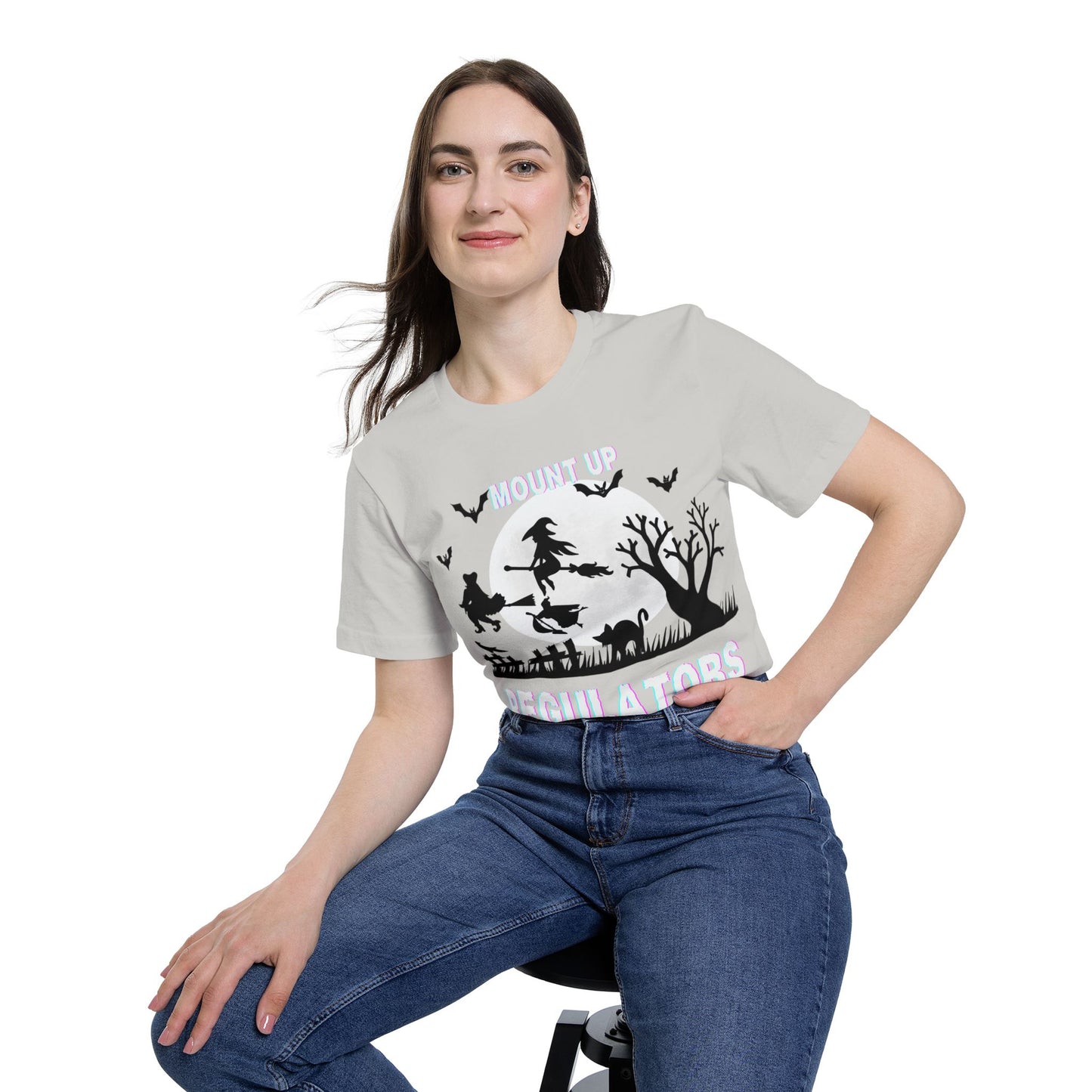 Mount Up Regulators T-Shirt, Unisex Halloween Top, Gift for Witch Lovers