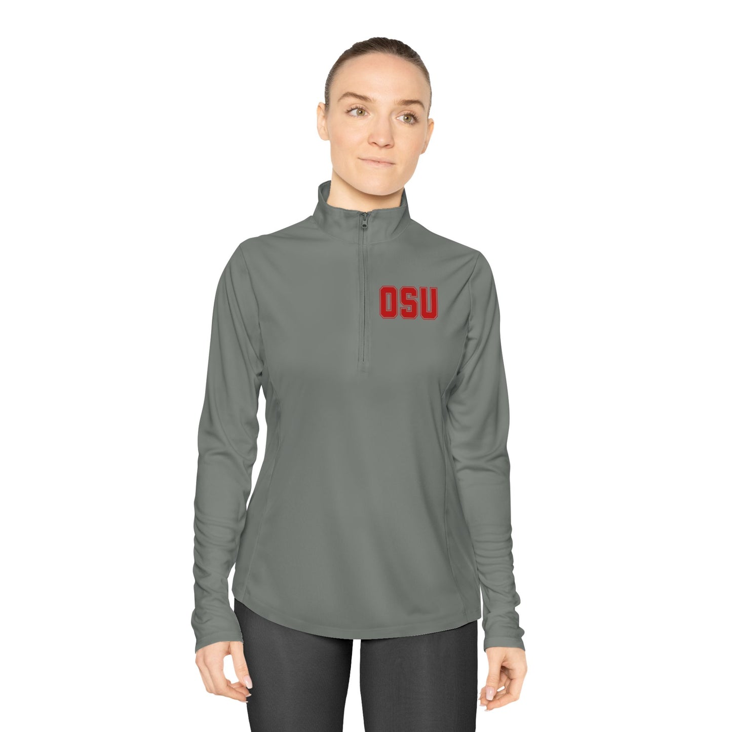 Hang On Sloopy - Ladies Quarter-Zip Pullover with OSU Design - Perfect for Sports, Workouts, Casual Outfits, and Ohio State Events, Cozy Layering Wear