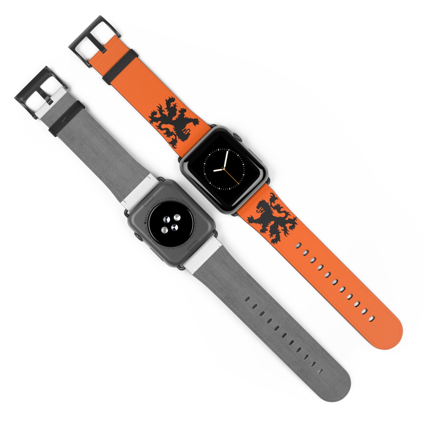 Dutch - Orange Watch Band, Vibrant Sports Strap, Gift for Fitness Enthusiasts, Casual Wear Accessory, Adjustable Silicone Band