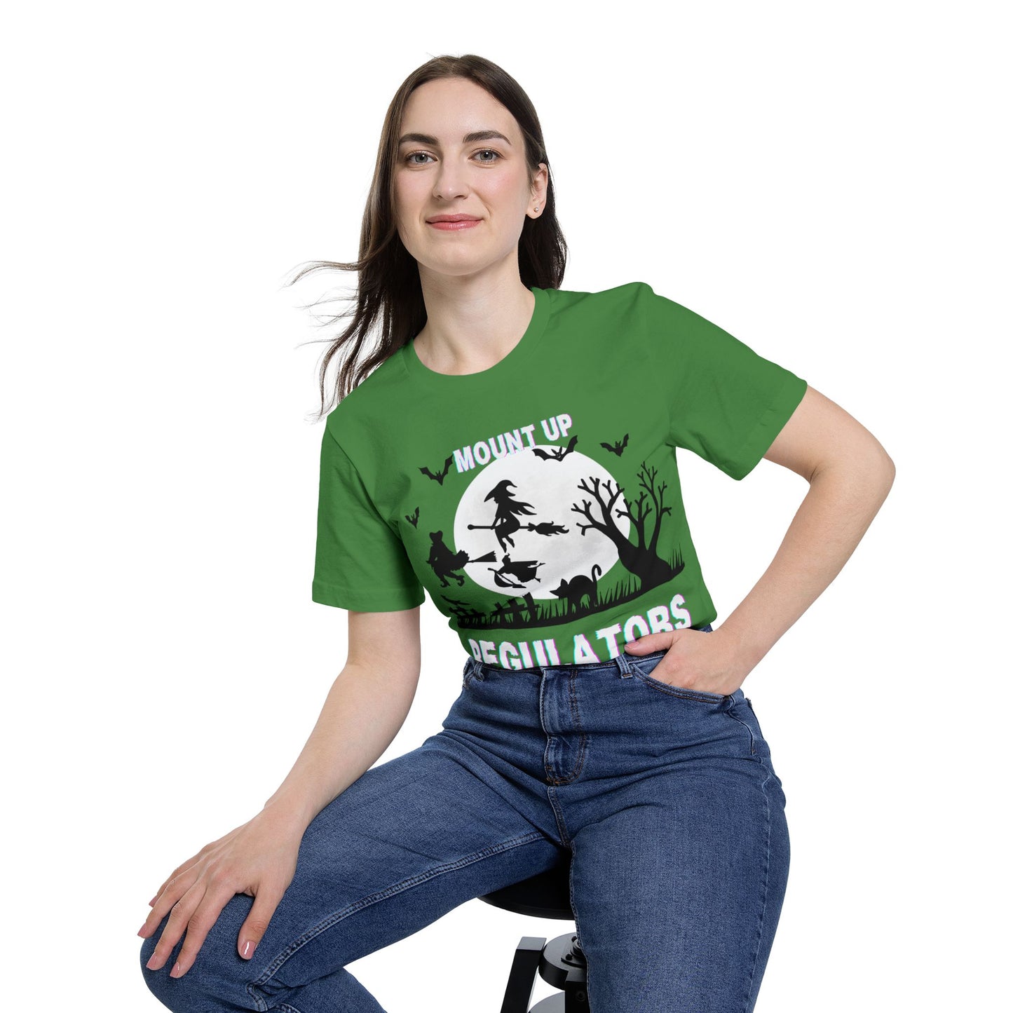 Mount Up Regulators T-Shirt, Unisex Halloween Top, Gift for Witch Lovers