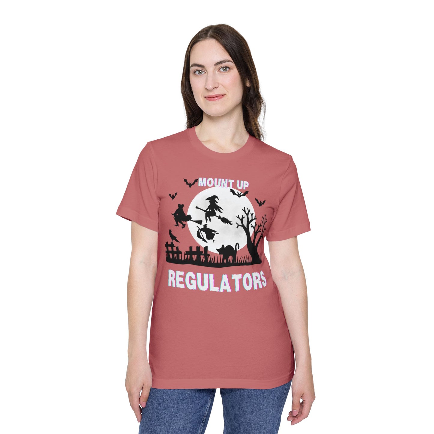 Mount Up Regulators T-Shirt, Unisex Halloween Top, Gift for Witch Lovers