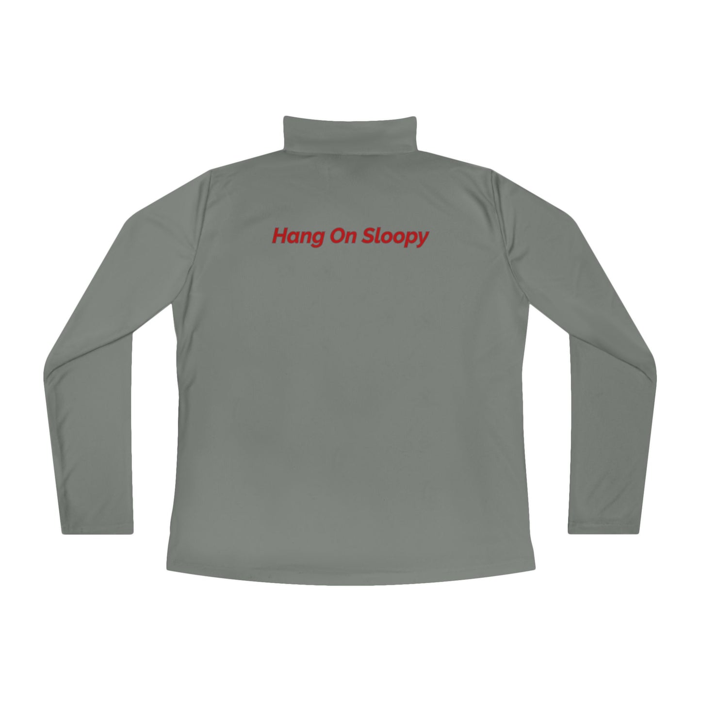 Hang On Sloopy - Ladies Quarter-Zip Pullover with OSU Design - Perfect for Sports, Workouts, Casual Outfits, and Ohio State Events, Cozy Layering Wear