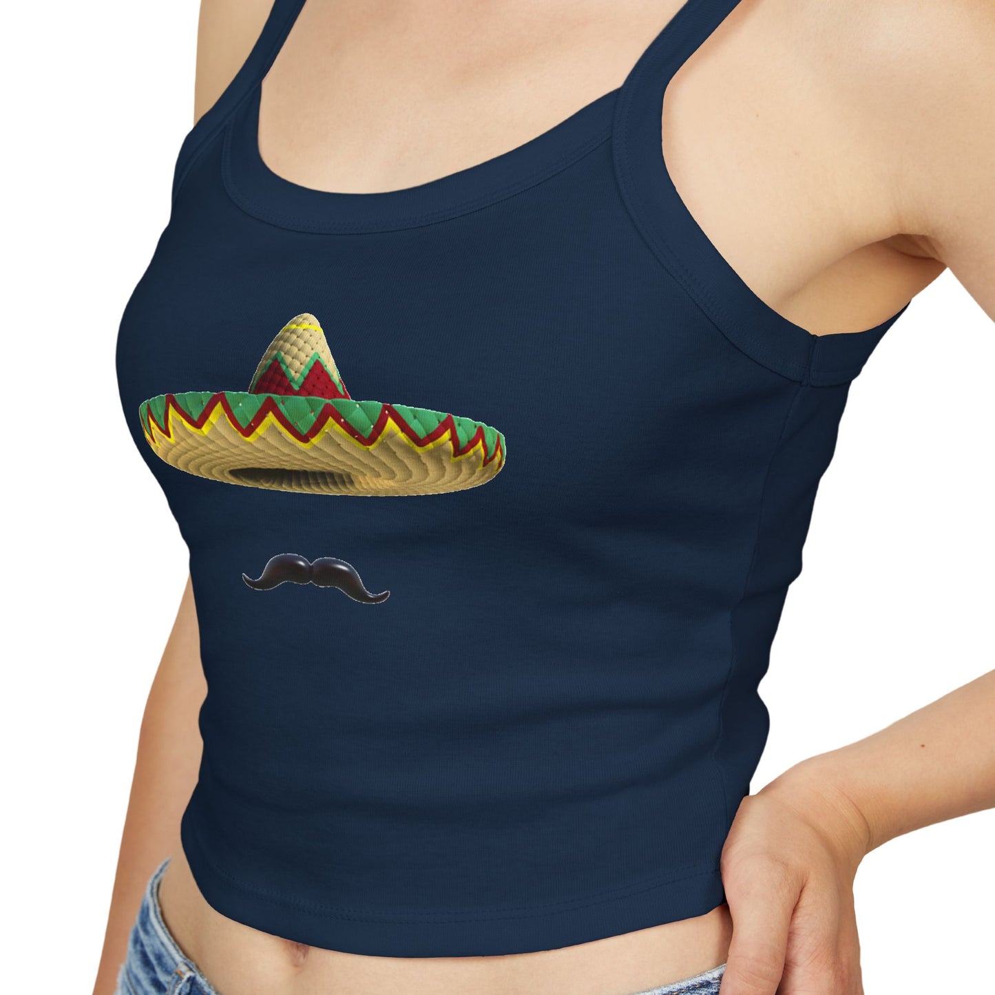 Easy Halloween Costume - Temu Obama - Dollar Store Obama - Sombrero Tank, Gift for Her