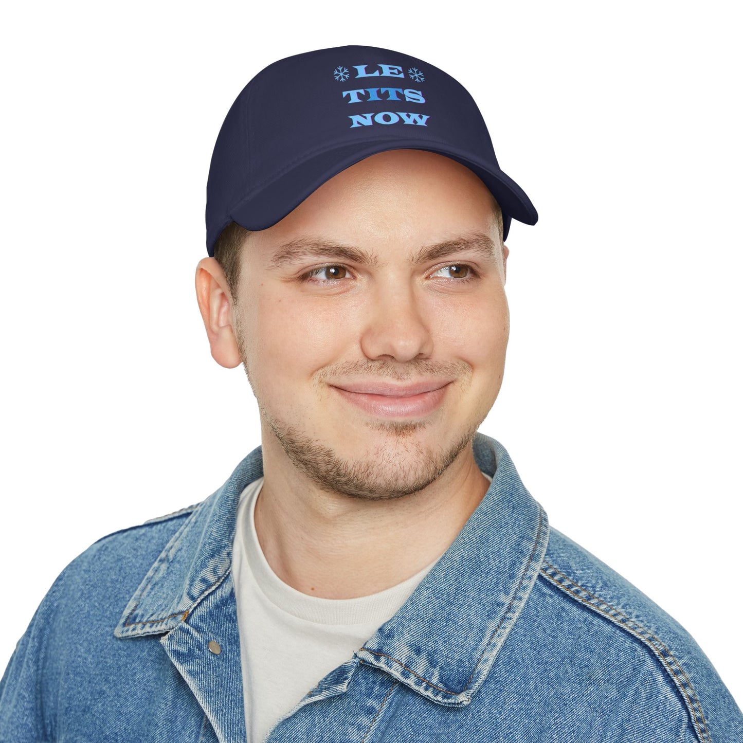 LETitSNOW - Fun Holiday Low Profile Baseball Cap, Casual Cap, Festive Headwear, Unique Gift for Friends, Summer Accessory, Party Hat