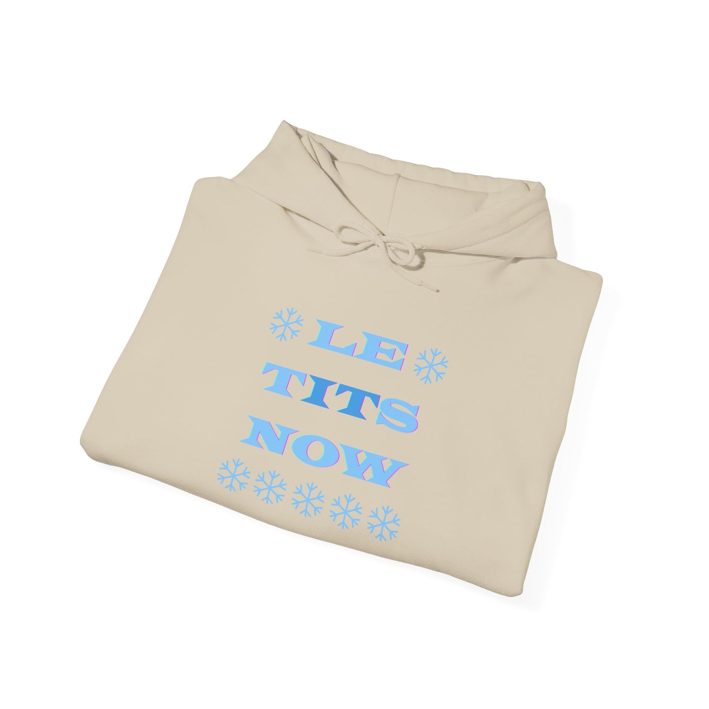 “LETitSNOW” - Funny Holiday Hoodie, Unisex Sweatshirt, Christmas Gift, Winter Apparel, Casual Wear, Birthday Present, Cozy Layer