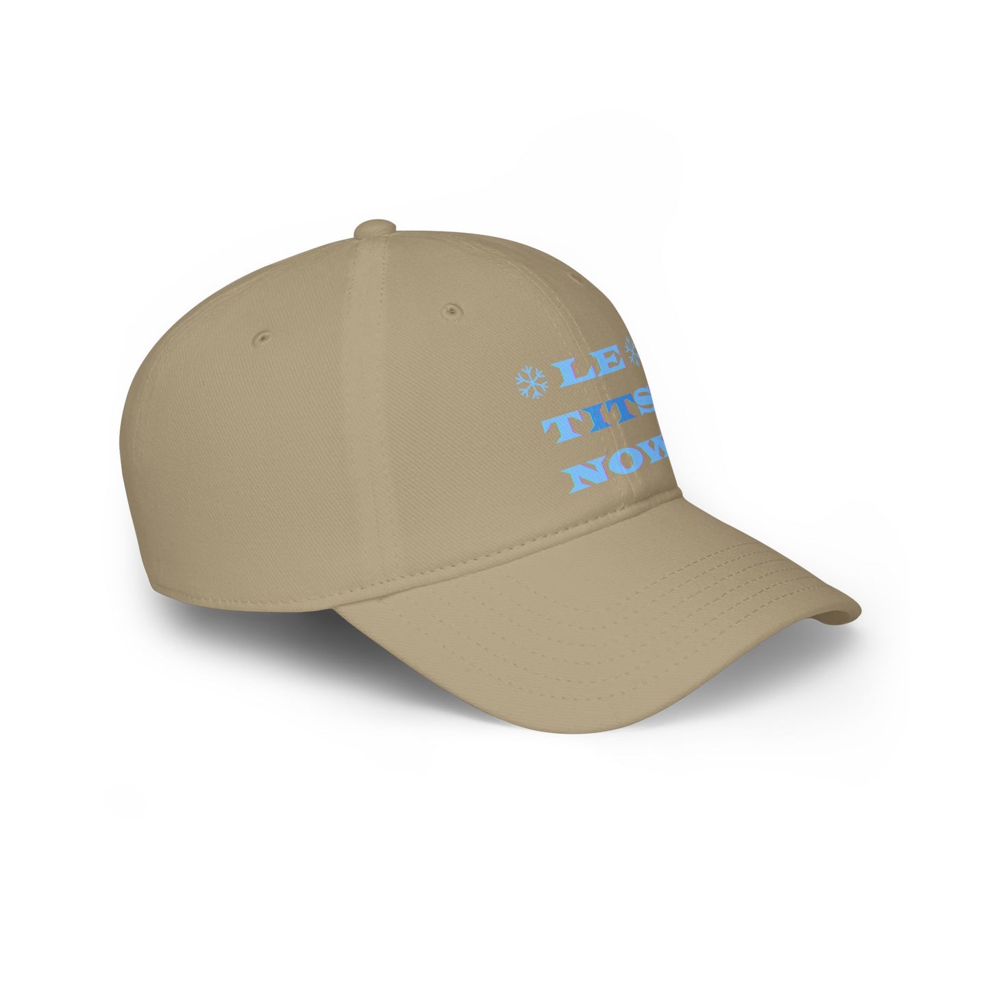 LETitSNOW - Fun Holiday Low Profile Baseball Cap, Casual Cap, Festive Headwear, Unique Gift for Friends, Summer Accessory, Party Hat