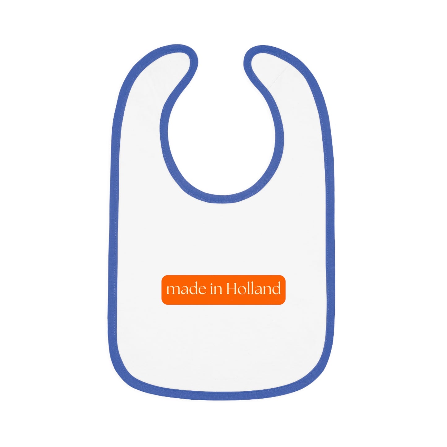 Made in Holland Bib, Dutch Gift for New Parents, Stylish Baby Accessory, Perfect for Baby Showers, Baby Feeding