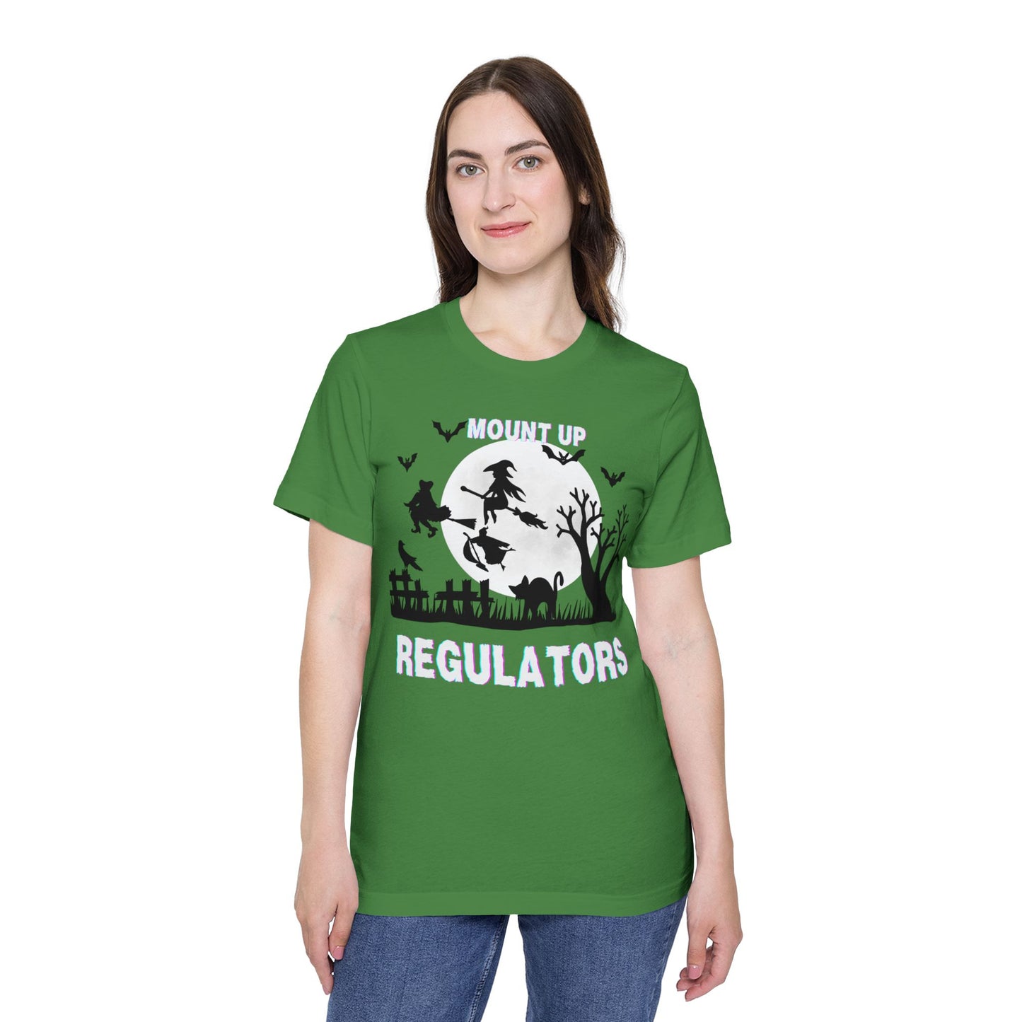 Mount Up Regulators T-Shirt, Unisex Halloween Top, Gift for Witch Lovers