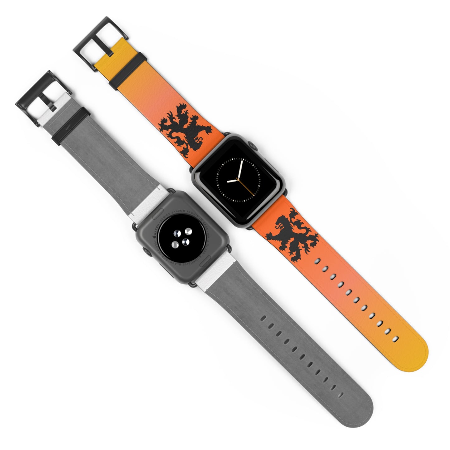 Dutch - Gradient Watch Band, Vibrant Sports Strap, Gift for Fitness Enthusiasts, Casual Wear Accessory, Adjustable Silicone Band