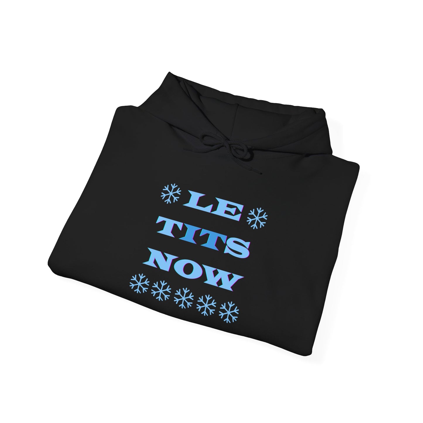 “LETitSNOW” - Funny Holiday Hoodie, Unisex Sweatshirt, Christmas Gift, Winter Apparel, Casual Wear, Birthday Present, Cozy Layer