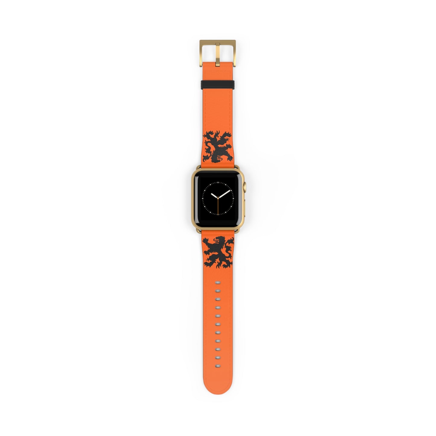 Dutch - Orange Watch Band, Vibrant Sports Strap, Gift for Fitness Enthusiasts, Casual Wear Accessory, Adjustable Silicone Band