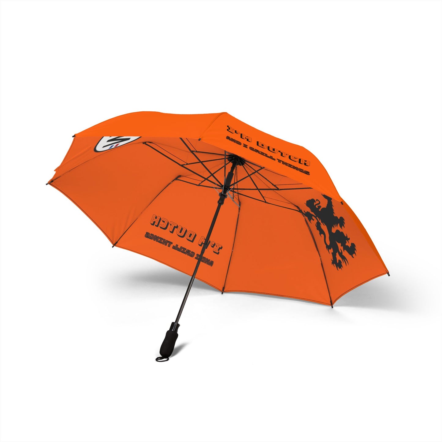 I’m Dutch and I Know Things - Plu - Vibrant Foldable Paraplu, Compact Travel Umbrella, Stylish Rain Gear, Sports Umbrella, Gift for Outdoor Lovers