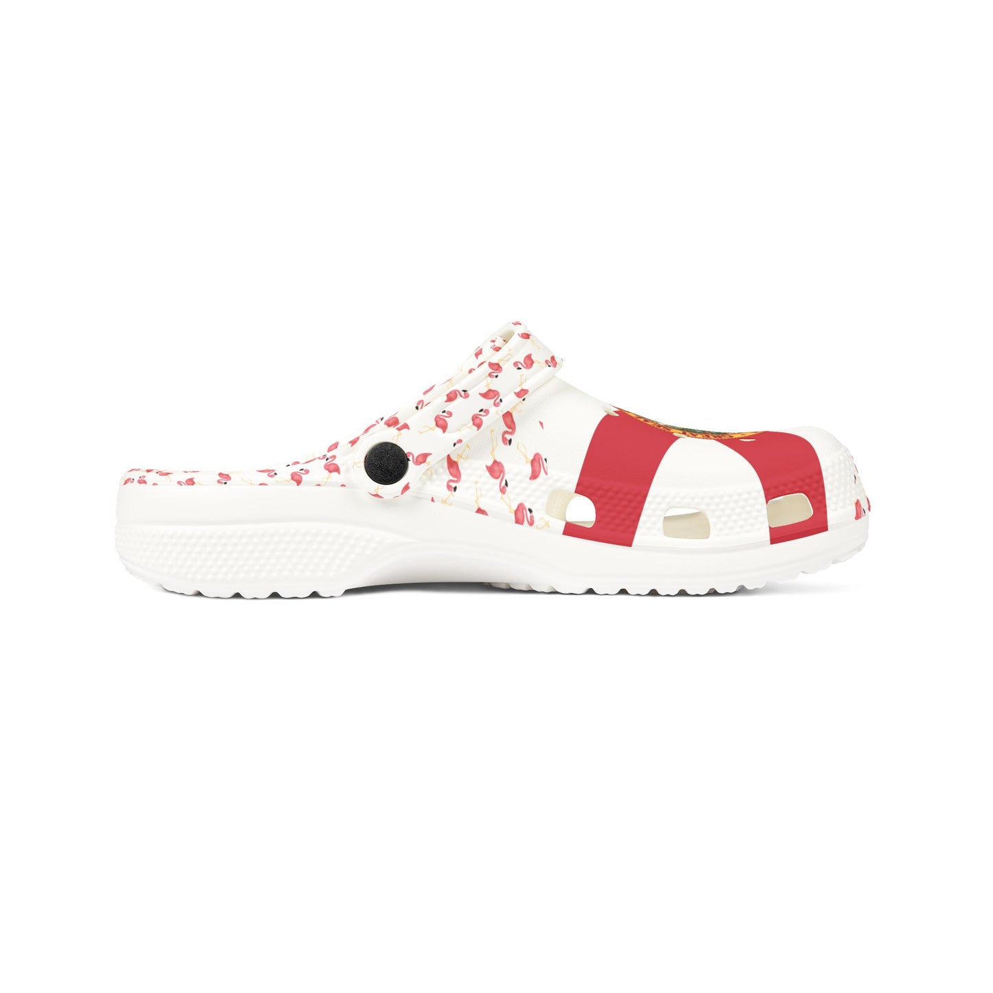 Florida Flamingoes Crocolookalikes, Bright Casual Footwear for Beach Days, Summer Fashion, Vacation, Gift Idea