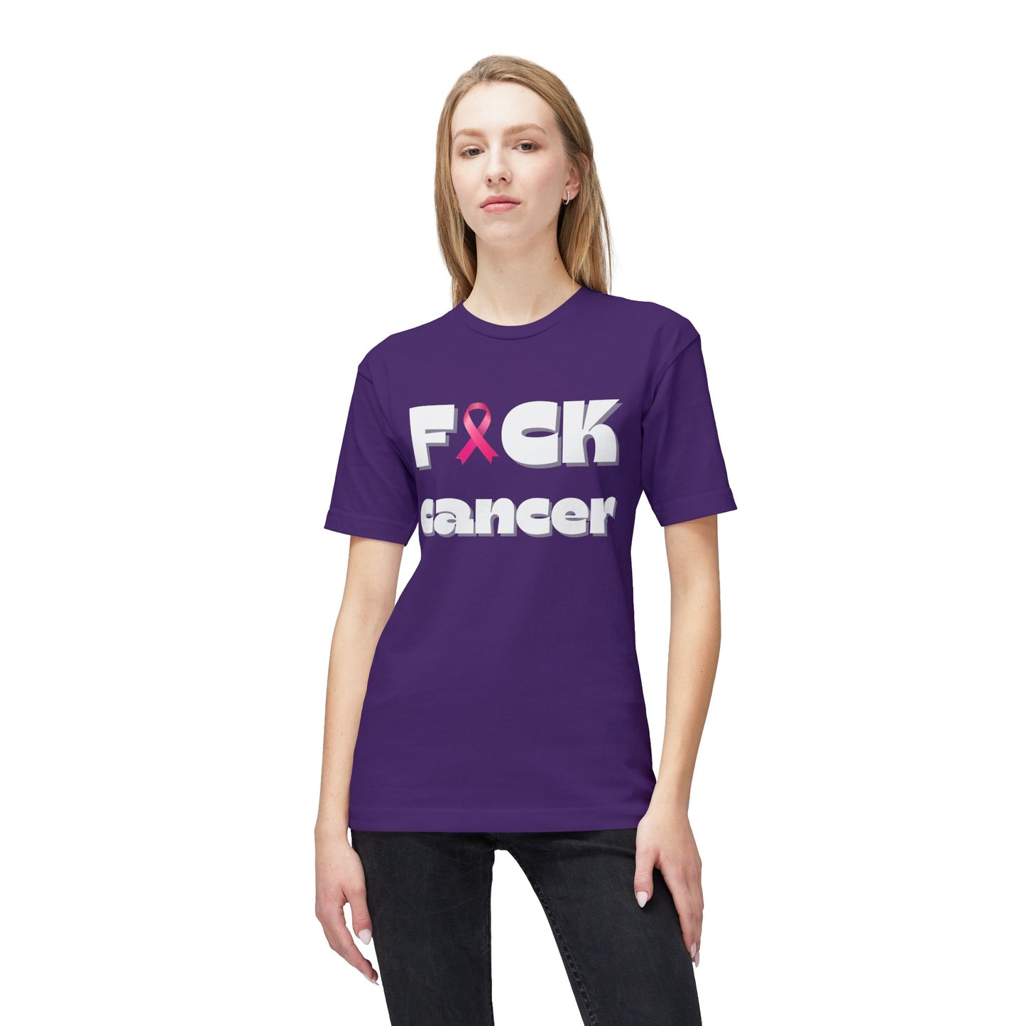 Bold Cancer Awareness T-Shirt, Breast Cancer Support Tee, Unisex Apparel, Inspirational Gift, Made in USA, Fighting Cancer Gear