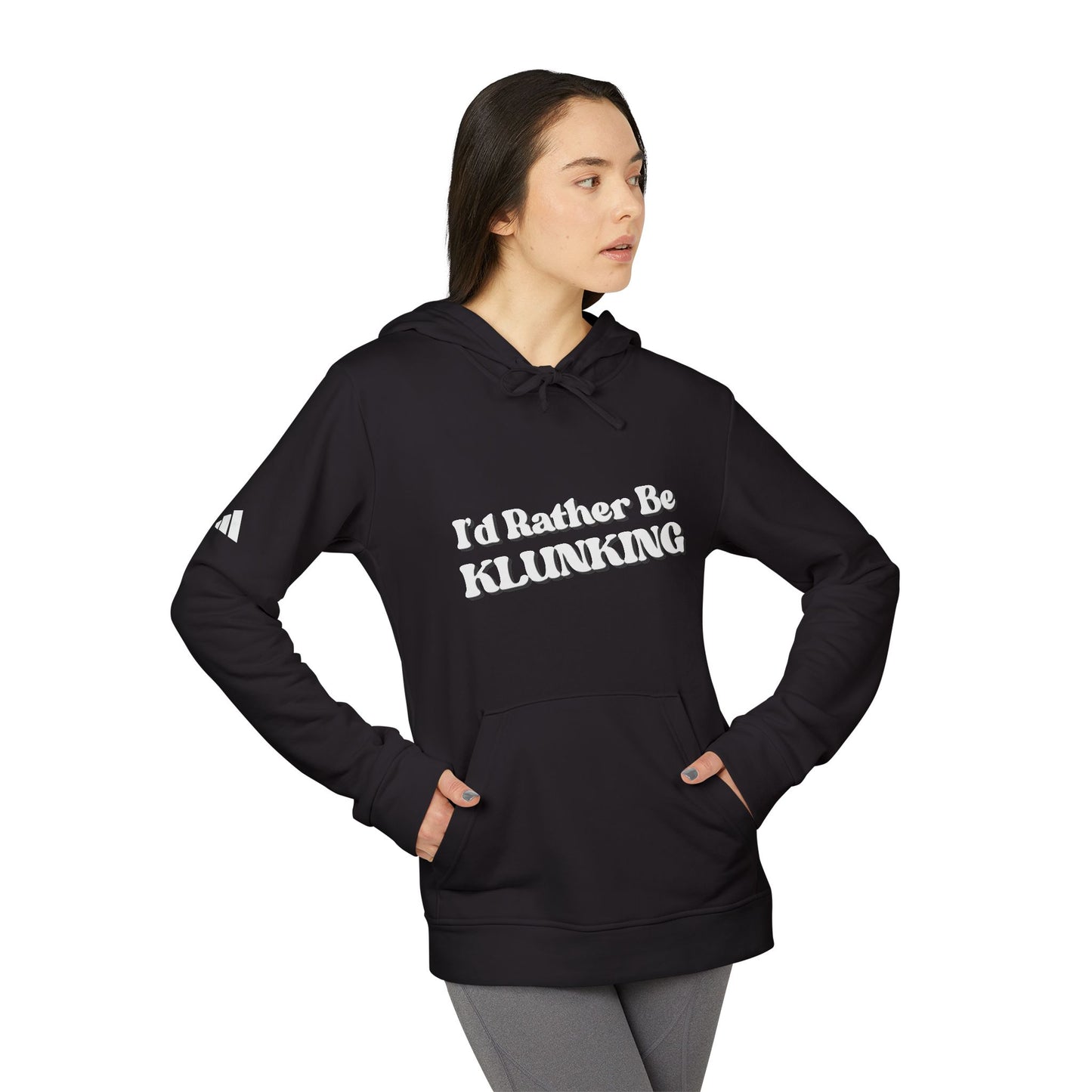 I’d Rather be Klunking - Adidas Fleece Hoodie
