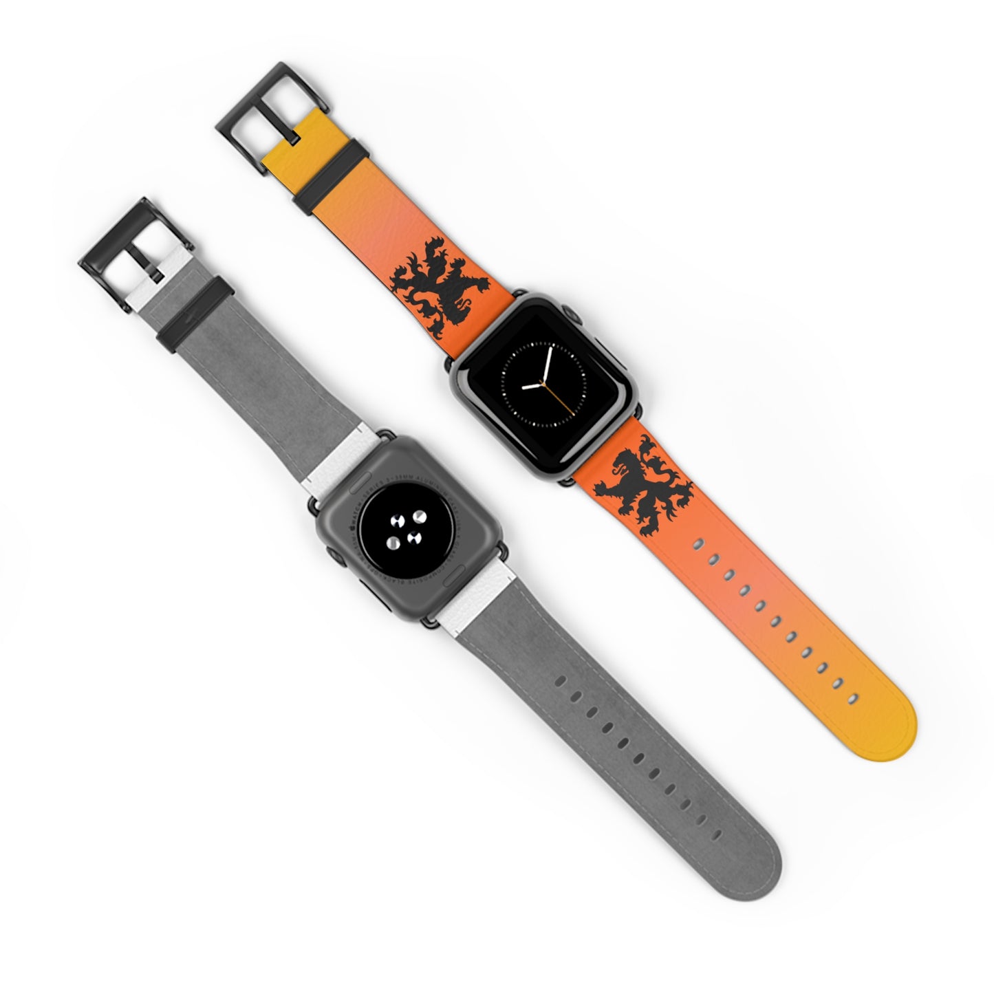 Dutch - Gradient Watch Band, Vibrant Sports Strap, Gift for Fitness Enthusiasts, Casual Wear Accessory, Adjustable Silicone Band