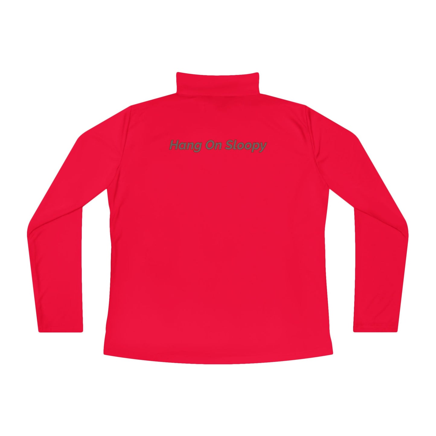 Hang On Sloopy - Ladies Quarter-Zip Pullover with OSU Design - Perfect for Sports, Workouts, Casual Outfits, and Ohio State Events, Cozy Layering Wear