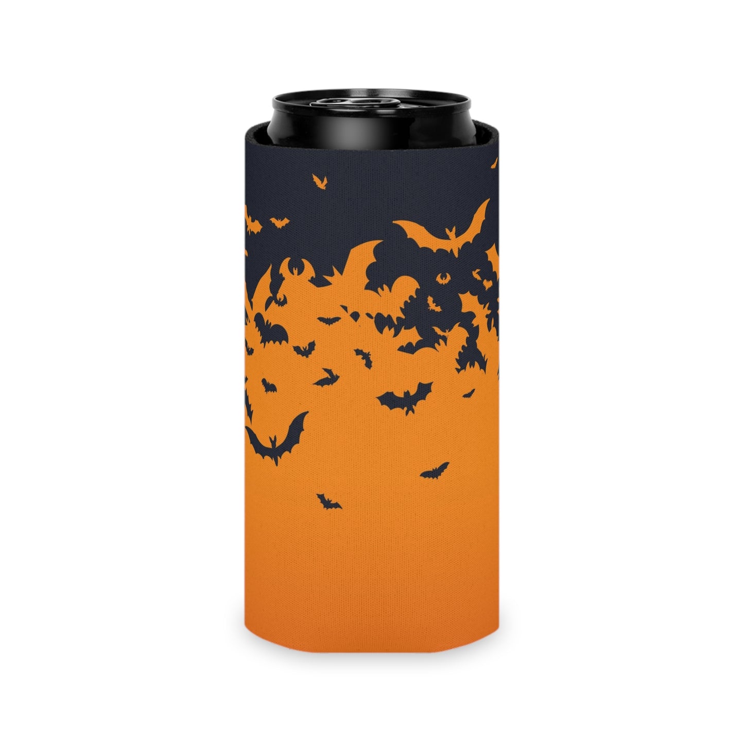 Spooky Bat Can Cooler, Halloween Beverage Holder, Fall Party Accessory, Outdoor Gathering Gift, Fun Drink Sleeve