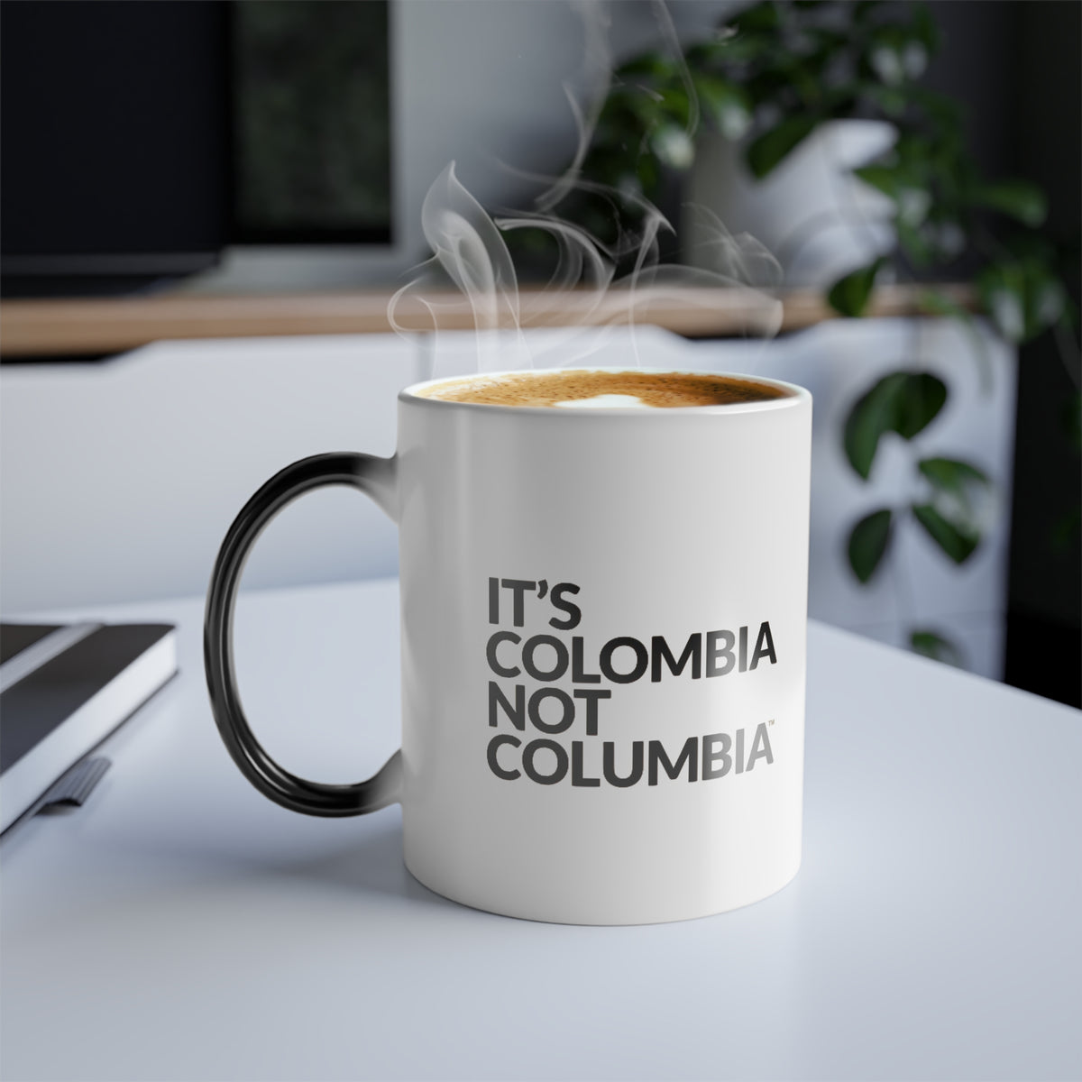 Color-Morphing Mug — "It's Colombia" 11oz Heat-Change Coffee Cup