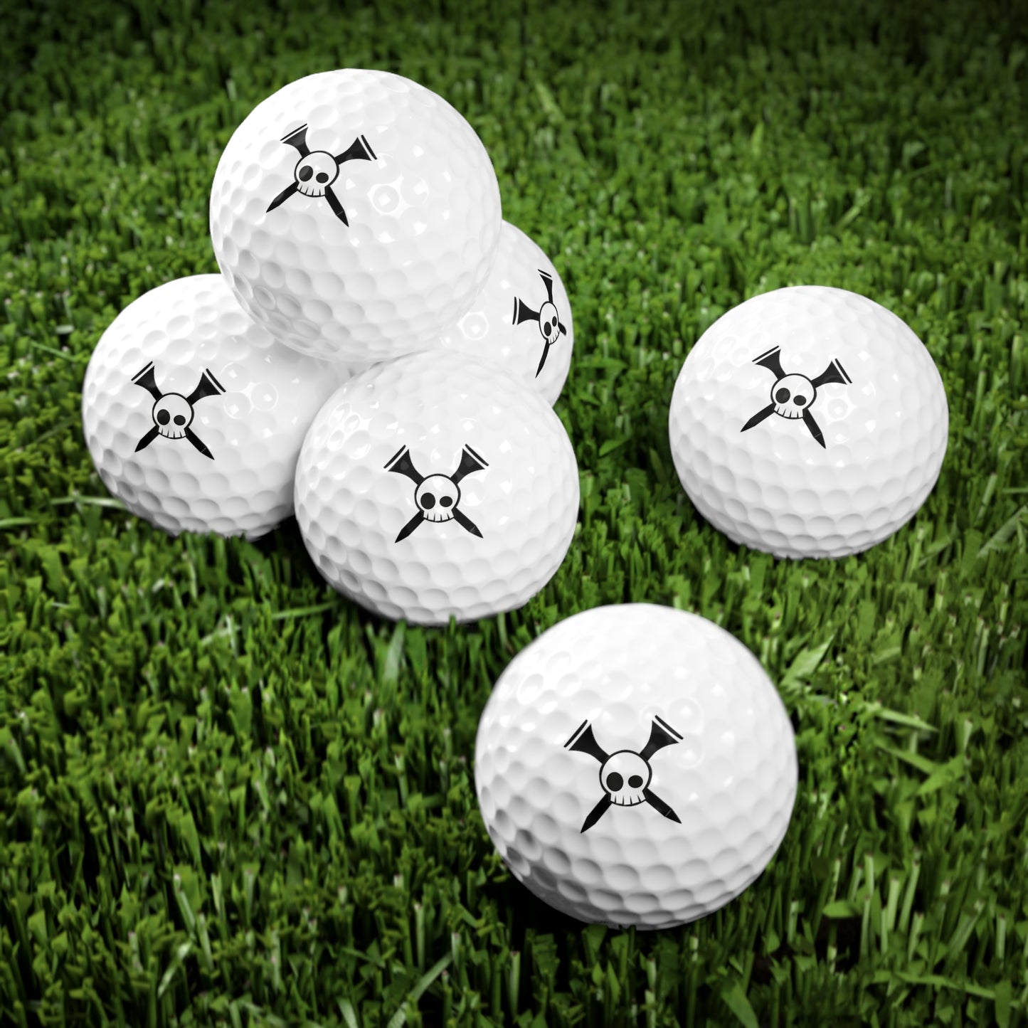 Tee-bone Golf Balls, 6-Pack, Fun Gift for Golf Lovers, Unique Sports Accessories, Perfect for Tournaments & Birthdays