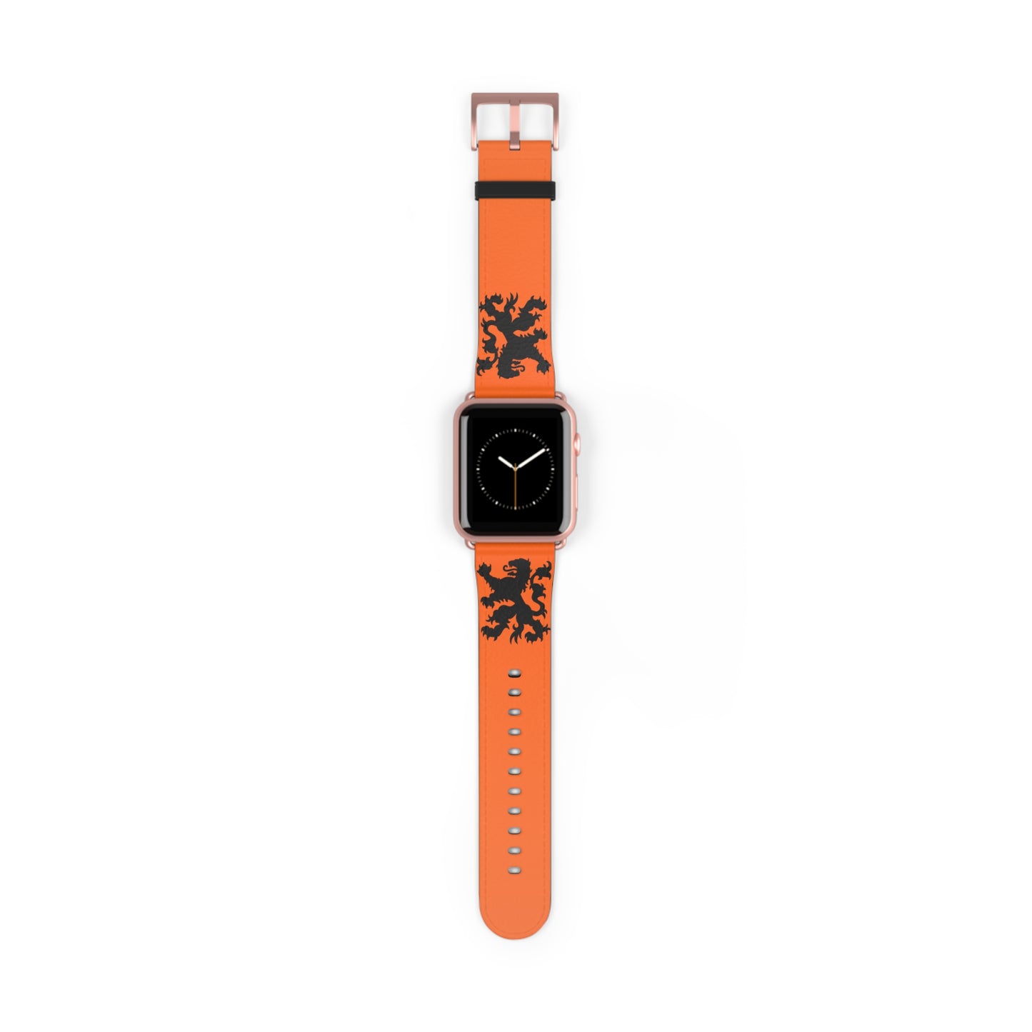 Dutch - Orange Watch Band, Vibrant Sports Strap, Gift for Fitness Enthusiasts, Casual Wear Accessory, Adjustable Silicone Band
