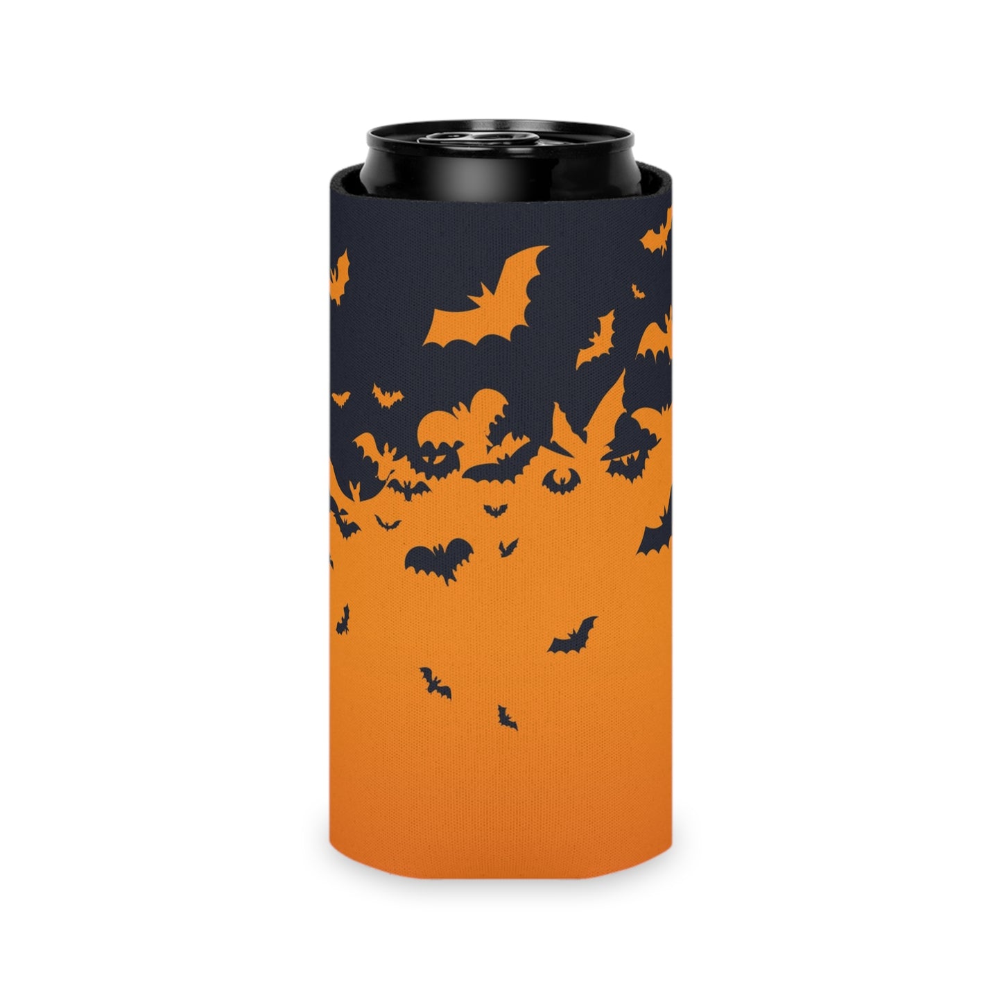 Spooky Bat Can Cooler, Halloween Beverage Holder, Fall Party Accessory, Outdoor Gathering Gift, Fun Drink Sleeve