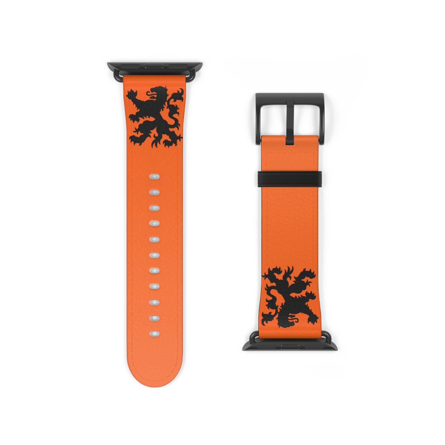 Dutch - Orange Watch Band, Vibrant Sports Strap, Gift for Fitness Enthusiasts, Casual Wear Accessory, Adjustable Silicone Band
