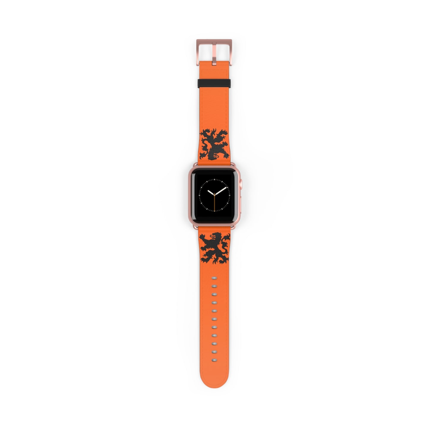 Dutch - Orange Watch Band, Vibrant Sports Strap, Gift for Fitness Enthusiasts, Casual Wear Accessory, Adjustable Silicone Band