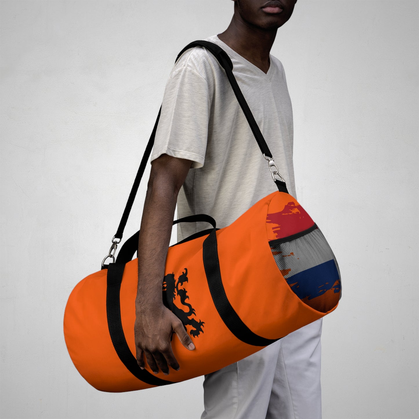 I'm Dutch and I Know Things - Sporttas - Stylish Orange Duffel Bag - Gym Bag, Weekend Getaway Bag, Travel Bag, Sports Gear Carrier, Personalized Gift