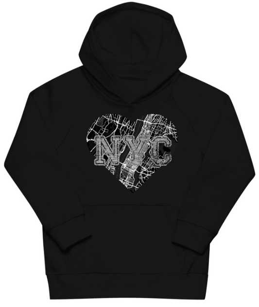 Map your Heart - Wear your Story | Vegan - Eco Kids Hoodie
