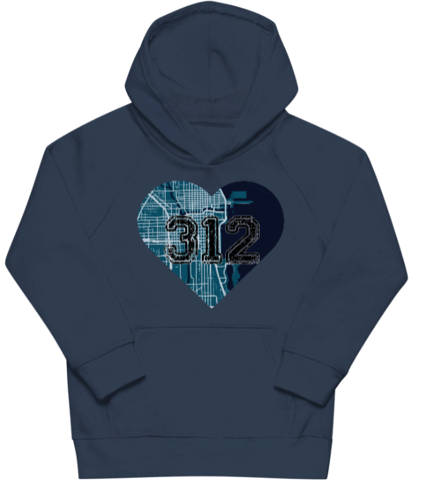 Map your Heart - Wear your Story | Vegan - Eco Kids Hoodie