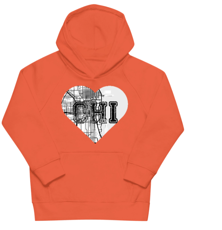 Map your Heart - Wear your Story | Vegan - Eco Kids Hoodie