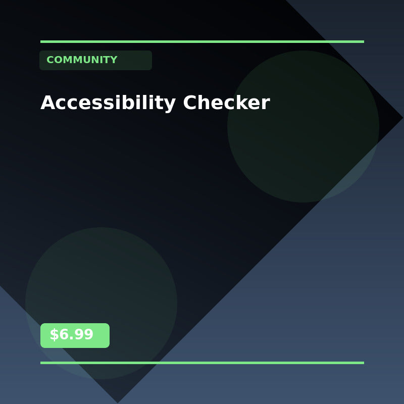 Accessibility Checker - Community AI Agent