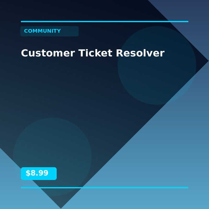 Customer Ticket Resolver - Community AI Agent