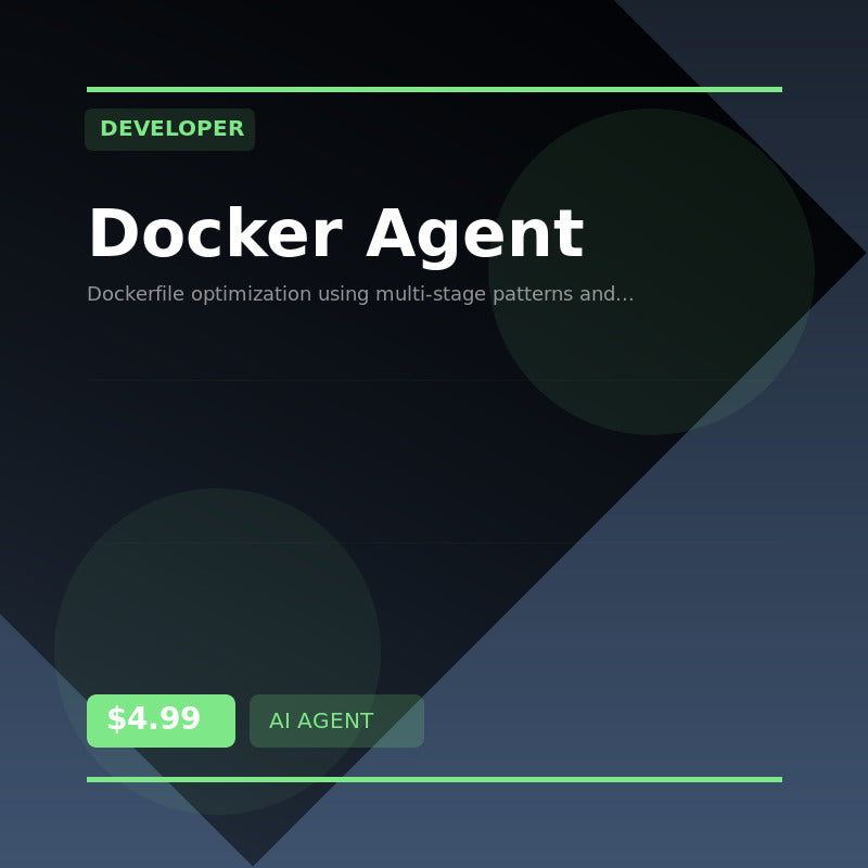 🐳 Docker Agent — AI agent for Developer