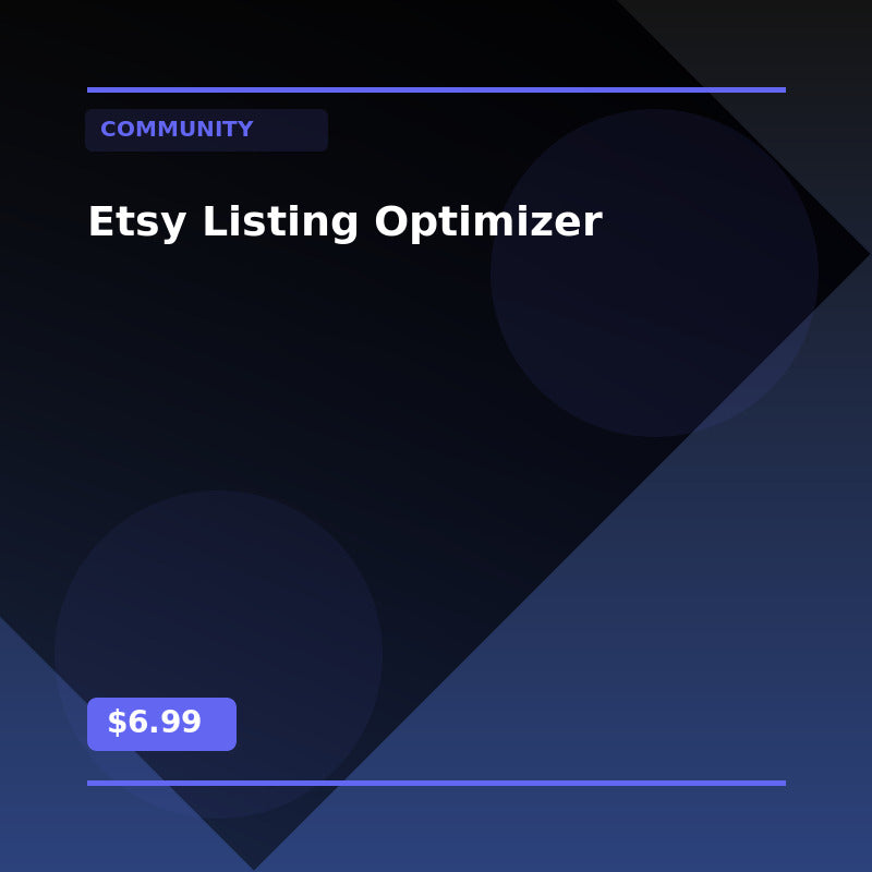Etsy Listing Optimizer - Community AI Agent