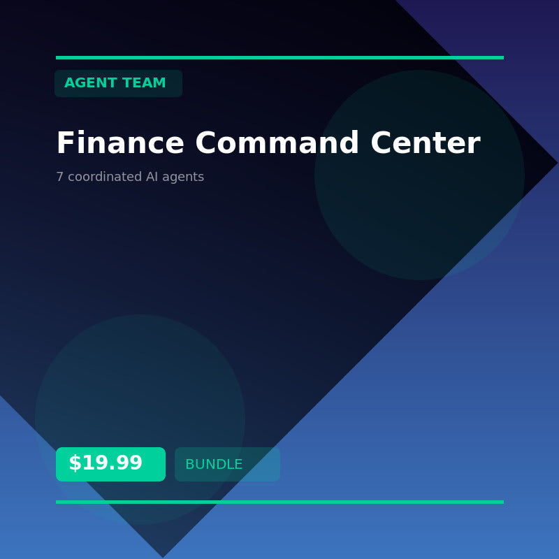 ๐น Finance Command Center